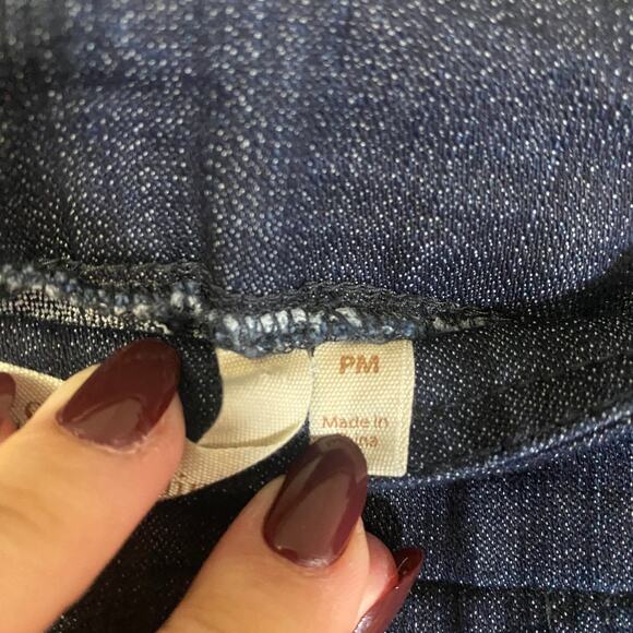 Soft Surroundings Dark Wash Denim Pull On Stretch Jegging Petite Size PM - Picture 4 of 8